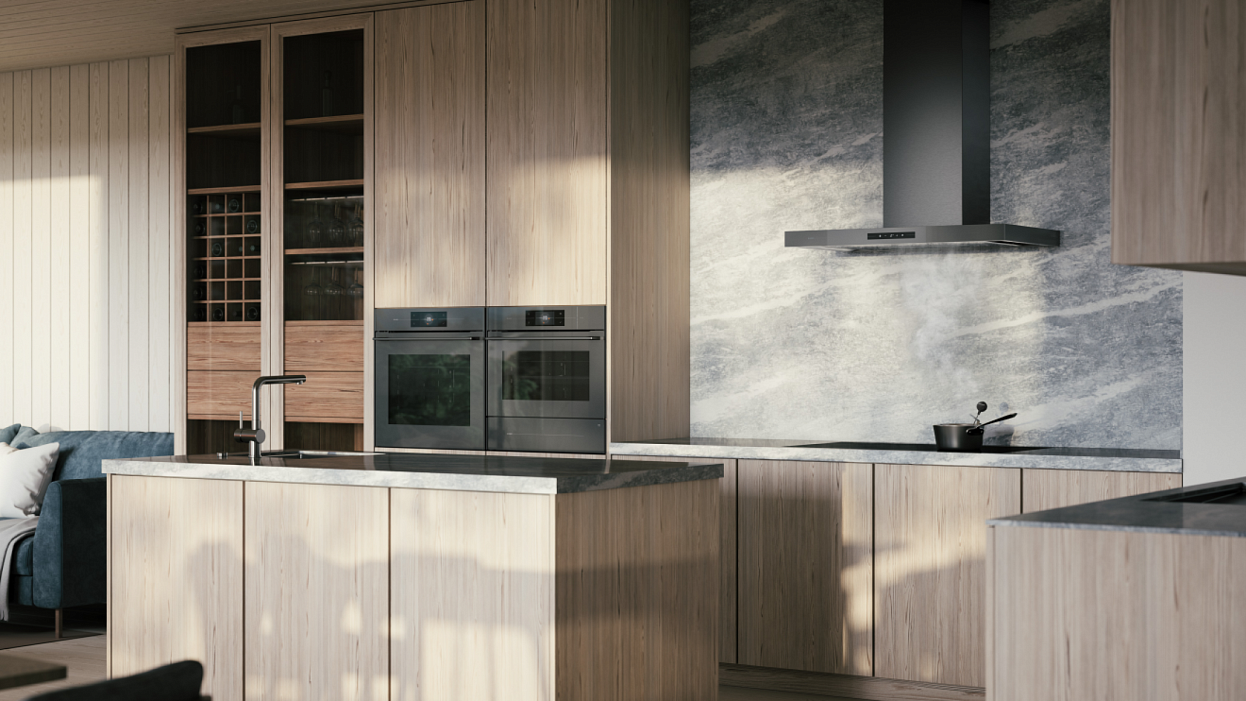 Духовой шкаф с функцией пароварки и СВЧ