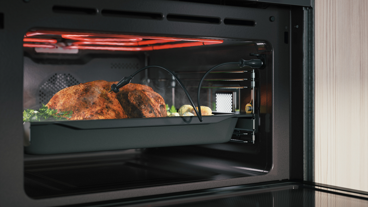 Духовой шкаф с функцией пароварки и СВЧ